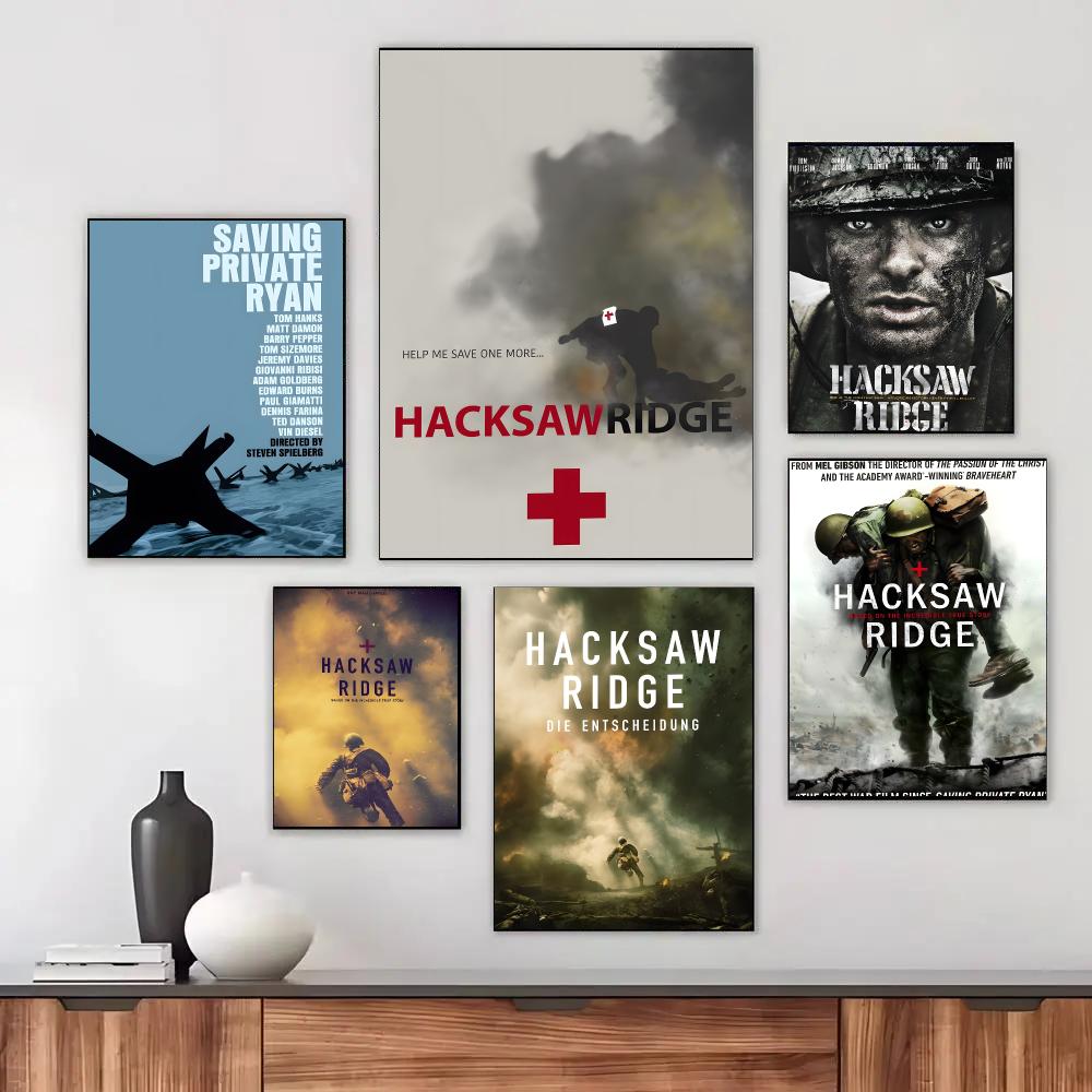 Affiche rétro de film de guerr - Hacksaw avis et prix