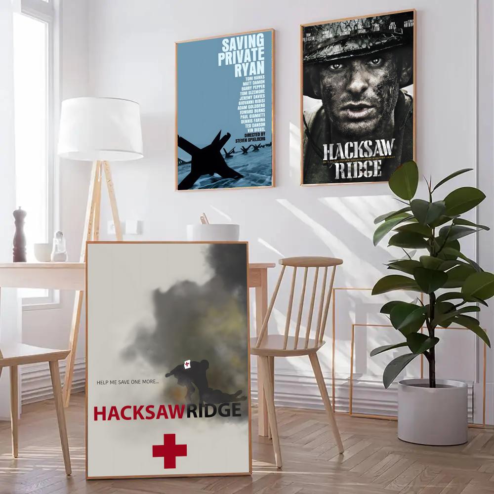 Affiche rétro de film de guerr - Hacksaw avis et prix
